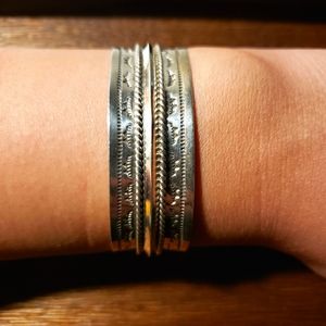 Vintage Sterling Silver Cuff Bracelet